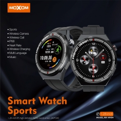 MOXOM High Quality Sports IP68 Heart Rate Music Wireless Call Multi Language Smart Watch