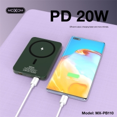 2 IN 1 PD20W 15W Magnetic LCD 5000mAh POWER BANK