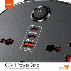 Disc PD20W QC18W 6 IN 1 Power Strip