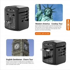 Multi-Nation Travel Adapter with USB charger