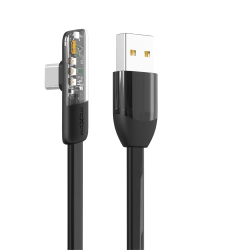 3A 90° Angle Game Data Cable USB to Type-C 1.2m/4ft