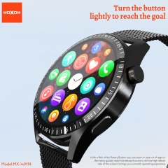 MOXOM High Quality Sports IP68 Heart Rate Music Wireless Call Multi Language Smart Watch