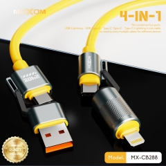 4-IN-1 Theme PD240W Silicone Data Cable