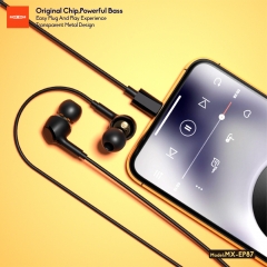 Transparent Shell Wired Earphone With Lightning Connector