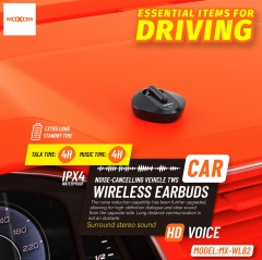 Noise-cancelling vehicle TWS Wireless Earbuds