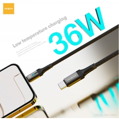 36W Smart Auto Power-off Aluminum-shell Fast Charging Data Cable