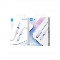 Colorful Four - in - One Thickened Fast Charging Data Cable