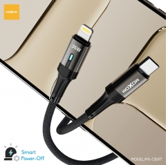 36W Smart Auto Power-off Aluminum-shell Fast Charging Data Cable