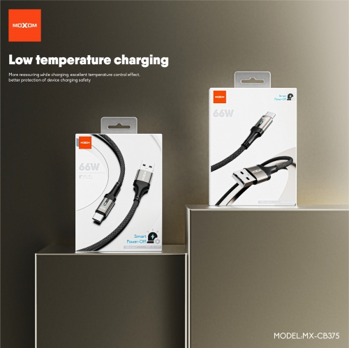 1m Smart Power-Off Aluminum Shell Braided Data Cable