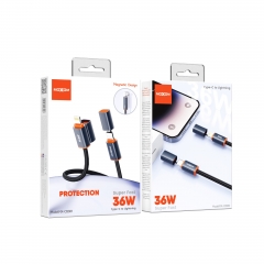 Magnetic Aluminum Alloy Shell 36W Fast Charging Data Cable