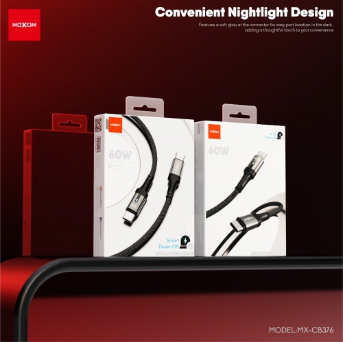 60W Smart Auto Power-off Aluminum-shell Fast Charging Data Cable