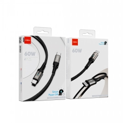 60W Smart Auto Power-off Aluminum-shell Fast Charging Data Cable