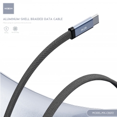 60W Fast Charging Aluminum-shell Braided Data Cable
