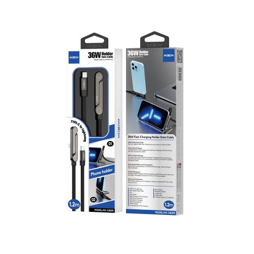 36W Fast-Charging Holder Data Cable