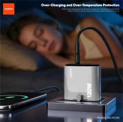 120W Super Fast Charging Dual USB-C Ports UK Charger