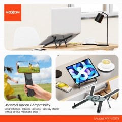Foldable and rotatable manual suction cup holder