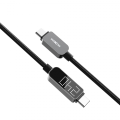 Zinc Alloy Shell Dot Matrix Screen 240W Fast Charging Data Cable