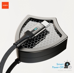 1m Smart Power-Off Aluminum Shell Braided Data Cable