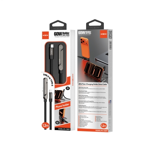 60W Fast-Charging Holder Data Cable