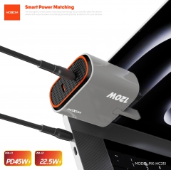 120W Super Fast Charging Dual USB-C Ports UK Charger