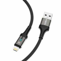 1m 3A Output Smart Power-Off Aluminum Shell Braided Data Cable