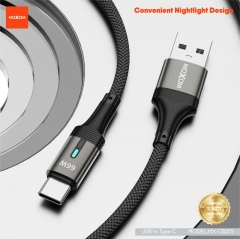 1m Smart Power-Off Aluminum Shell Braided Data Cable
