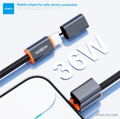 Magnetic Aluminum Alloy Shell 36W Fast Charging Data Cable