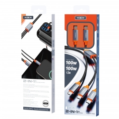 PD100W 2-in-1 Meteor Fast Charging Data Cable