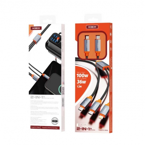 "PD100W/36W 2-in-1 Meteor Fast Charging Data Cable"
