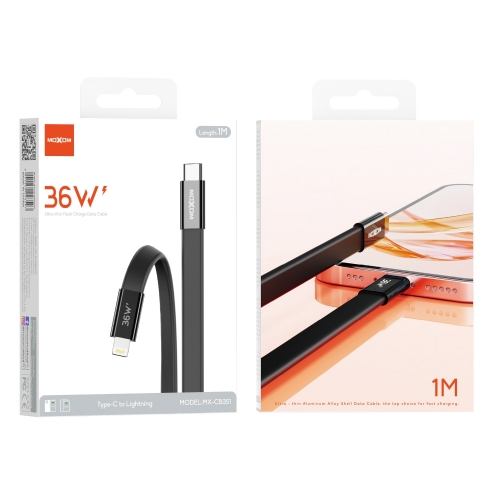 "36W Ultra-thin Flash Charge Data Cable Type-C to Lightning"