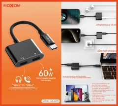 Type-C to Type-C+Type-C Charge Adapter
