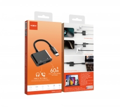 Type-C to Type-C+Type-C Charge Adapter