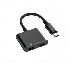 Type-C to Type-C+Type-C Charge Adapter