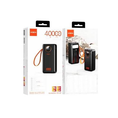 "SCP22.5W&PD20W LCD 40000mAh Power Bank"