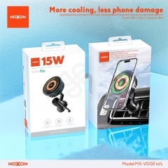 15W Magnetic Wireless Charging Car Holder With Fan