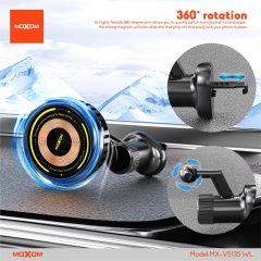 15W Magnetic Wireless Charging Car Holder With Fan