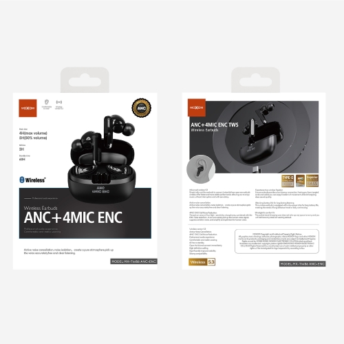 ANC+4MIC ENC TWS Wireless Earbuds