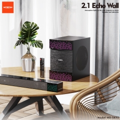 Fluorescent Soundbar And Subwoofer Stereo Speaker