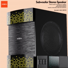 Fluorescent Soundbar And Subwoofer Stereo Speaker