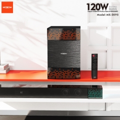 Fluorescent Soundbar And Subwoofer Stereo Speaker