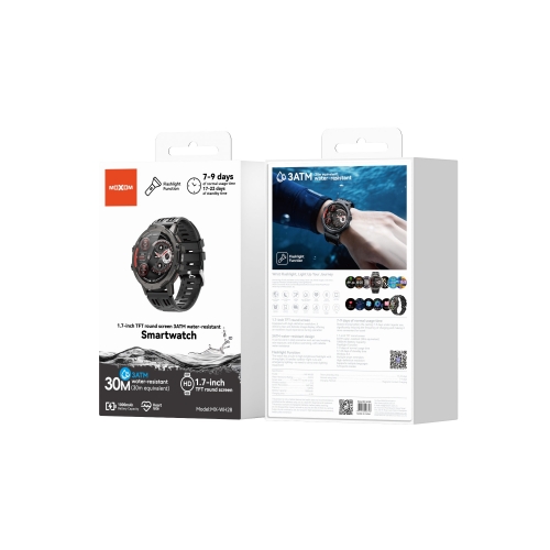 1.7-inch TFT round screen 3ATM water-resistant Smartwatch