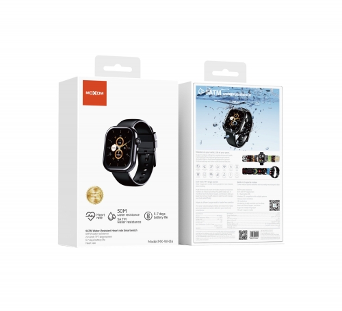 5ATM Water-Resistant Heart rate Smartwatch