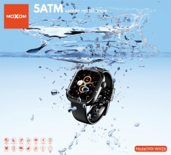 5ATM Water-Resistant Heart rate Smartwatch