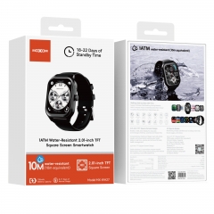 1ATM Water-Resistant 2.01-inch TFT Square Screen Smartwatch