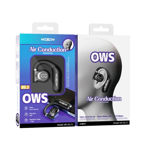 Air Conduction LCD OWS Wireless Earbuds