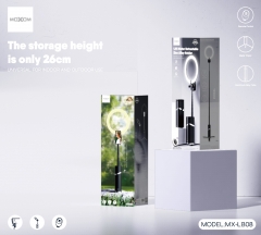 1.93 meter retractable zinc alloy holder