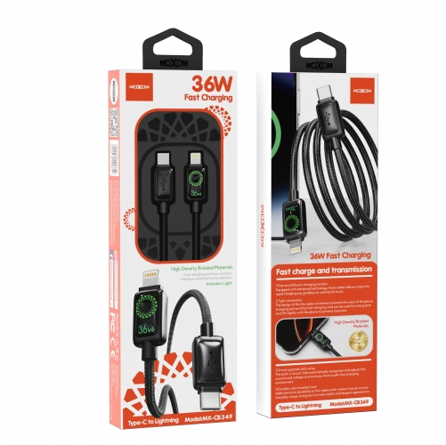 "36W Garland Fast Charging Data Cable Type-C to Lightning"