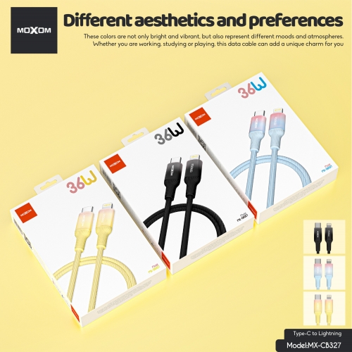 "36W Dopamine Fast Charging Data Cable Type-C to Lightning"