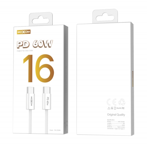 "PD 60W Original Fast Data Cable Type-C to Type-C 1M"