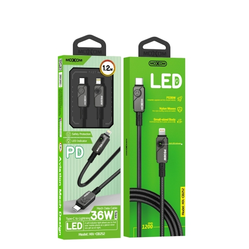 "Mech PD36W LED Data Cable Type-C to Lightning 1.2M"